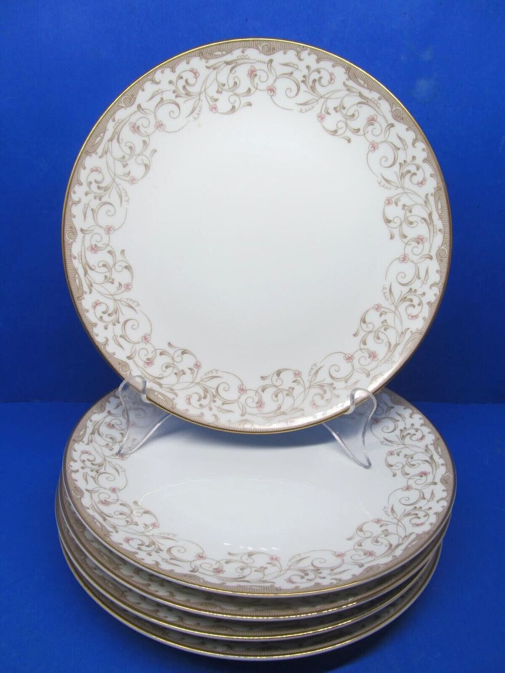 Noritake Rochelle 5805 Set Of 5 Vintage 50's Pattern 8 1/4" Salad Plates VGC
